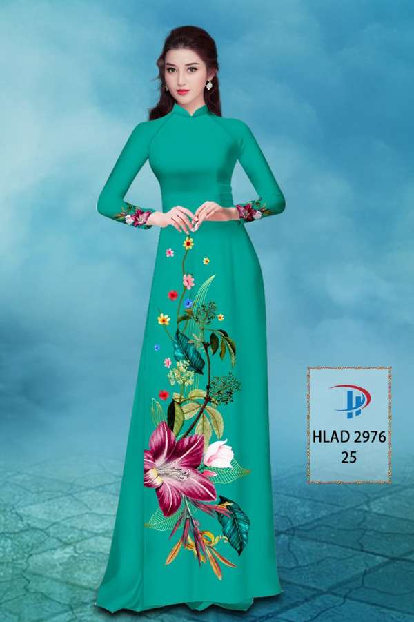 Vải Áo Dài Hoa In 3D AD HLAD2976 58